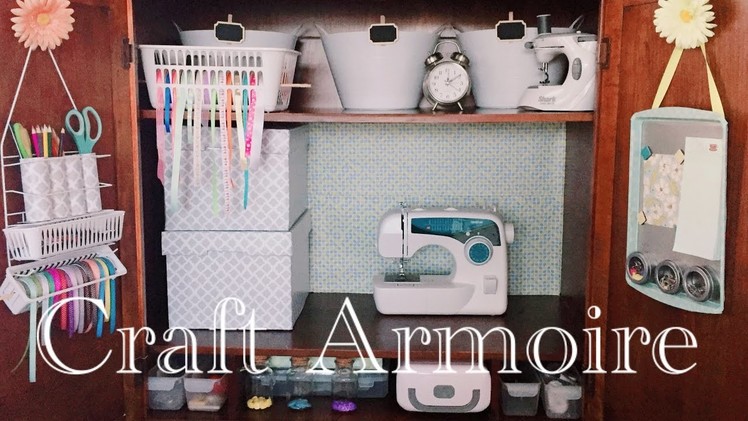 No Craft Room? No Problem! - Craft Armoire Tour