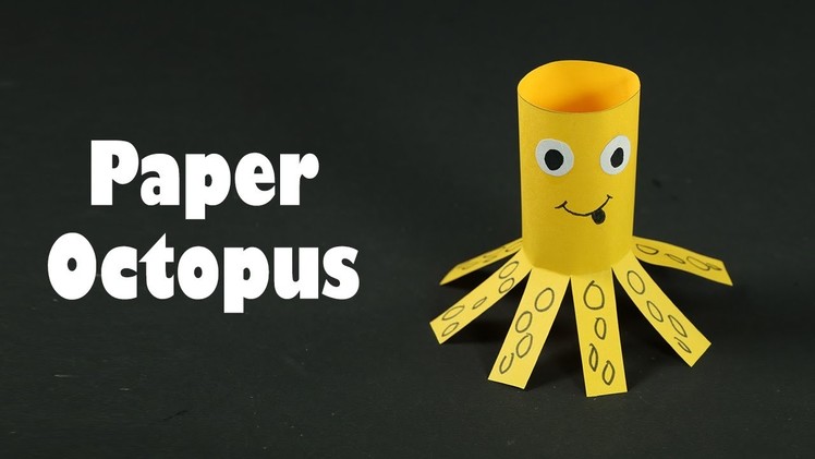 Paper Animals Crafts for Kids - Paper Octopus DIY Tutorial