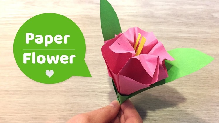 Paper Flower SIMPLE CRAFT for kids