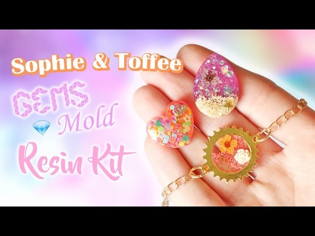 Sophie & Toffee Gems Mold Resin Kit│Watch Me Craft