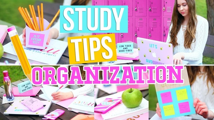 Study Tips & DIY Organization For School! Easy Ways To Get An A