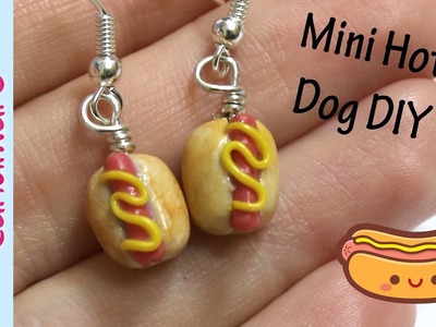 Tutorial: DIY Mini Hot Dog Earrings - FIMO, Polymer Clay