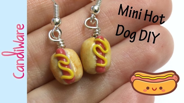 Tutorial: DIY Mini Hot Dog Earrings - FIMO, Polymer Clay