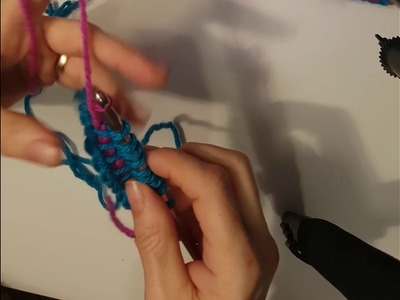 Two Colour Flat Tunisian Crochet