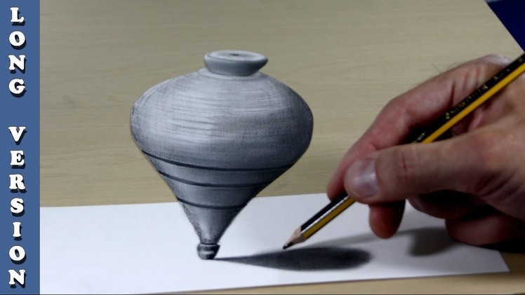 3D Trick Art on Paper, Wooden tops, Long version