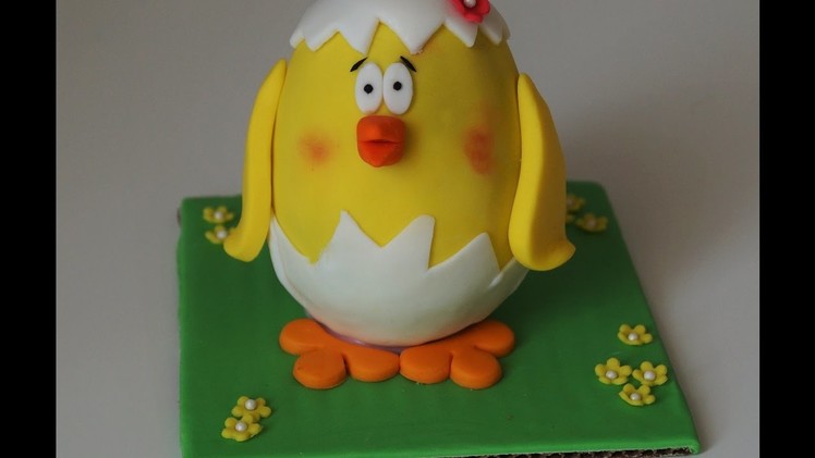 Cake decorating tutorials - how to make Easter chocolate chick - Sugarella Sweets
