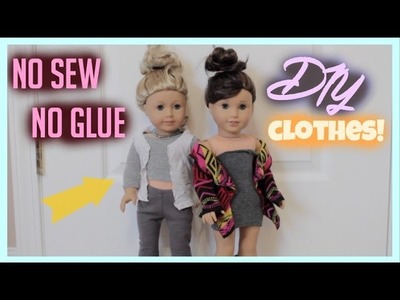 DIY American Girl Doll Clothes (No Sew+No Glue!)