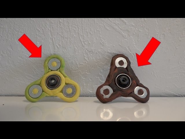 DIY clay spinner (easy hand spinner) (super fast spinner toy)