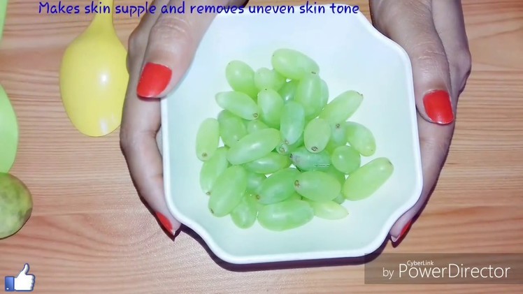 DIY Detox Facemask || Grapes with Sandlewood powder and Honey for youthful skin