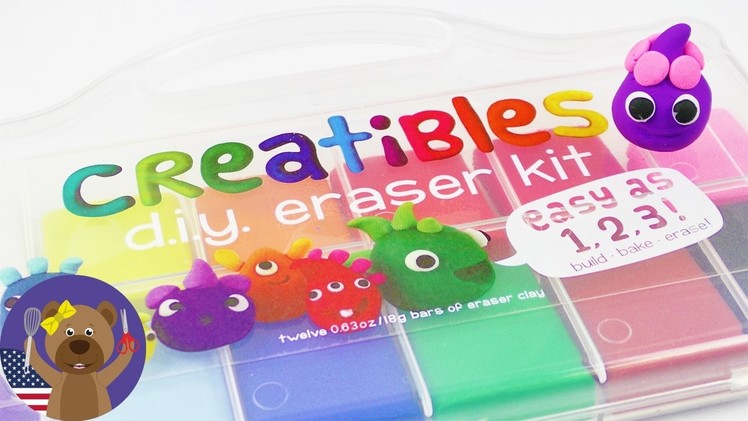 DIY Erasers | Cool Creatibles SET - 12 Colors | DIY Idea