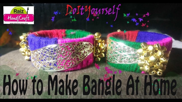 DIY: How To Make woolen Bangle At-Home easy Step By Step