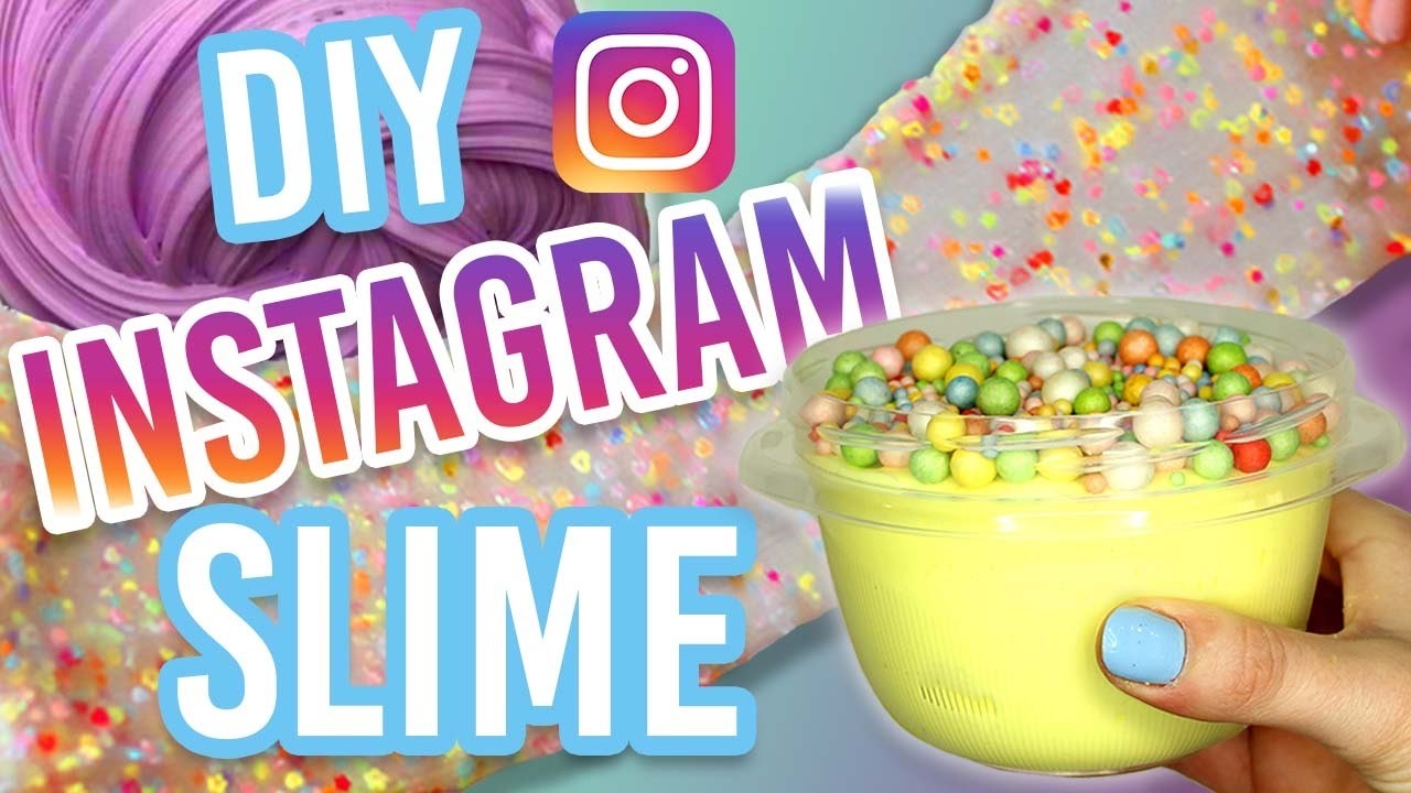 DIY INSTAGRAM SLIME TESTED! Banana Split Slime, Trix Cereal Slime, and ...