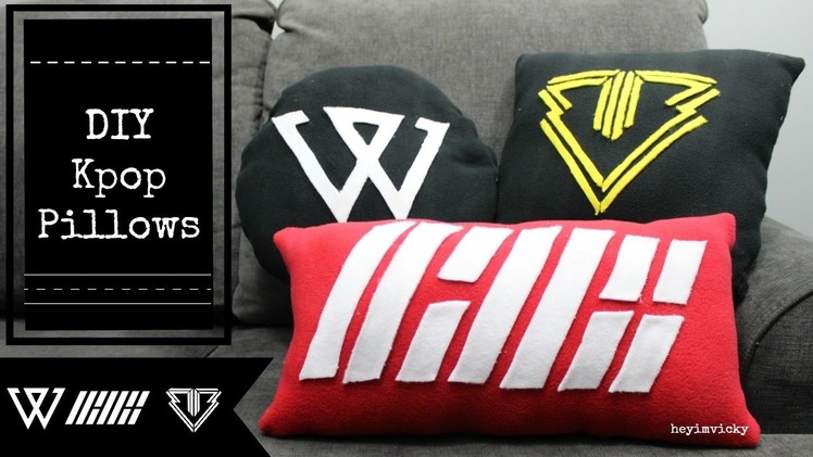 DIY Kpop Pillows - Winner, Big Bang & iKon (YG Boys) | heyimvicky