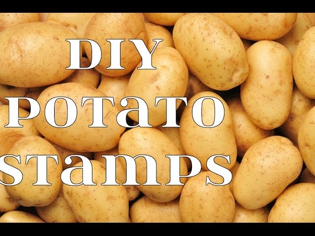 DIY POTATO STAMPS || How to make potato stamps || Arts, Crafts and Timelapse