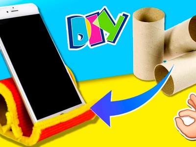 DIY RECYCLED Smartphone STAND???? * Soporte para MÓVIL RECICLANDO ♻️  ✅  Top Tips & Tricks in 1 minute