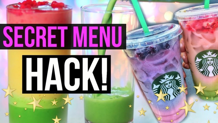 DIY Starbucks SECRET MENU HACK! Ombre drinks????