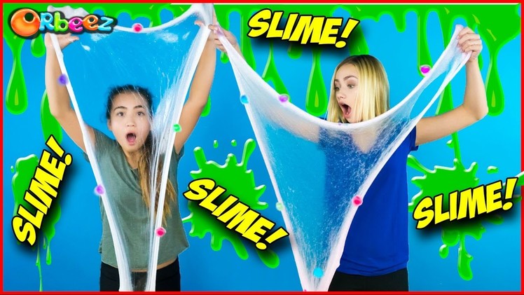 DIY Super Satisfying ORBEEZ Glitter SLIME!! | Official Orbeez