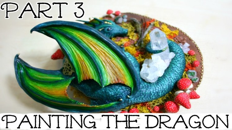 Dragon Sculpture Time Lapse | Part 3: Painting The Dragon | How To Sculpt A Dragon