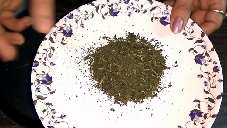 Dry Mint Leaves Powder | How to make Pudina Powder in Microwave | Recipeana