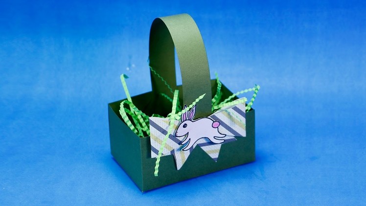 Easter Crafts - How to Make Easter Bunny Basket Super Easy