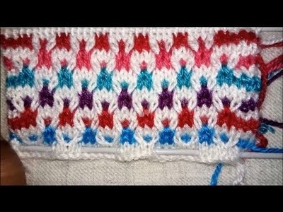 Easy Multicolor Knitting Pattern No.2| Hindi
