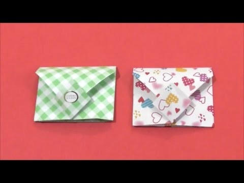 Easy Origami - How to Make Square Envelope 简单手工摺紙 方形信封 簡単折り紙 四角い封筒です