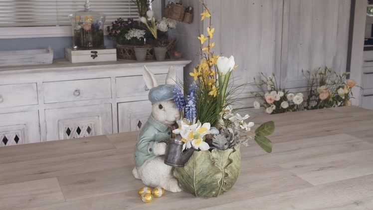 How to create a Peter Rabbit Inspired Easter Floral Arrangement