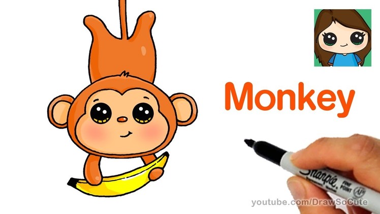 How to Draw a Cartoon Monkey Easy