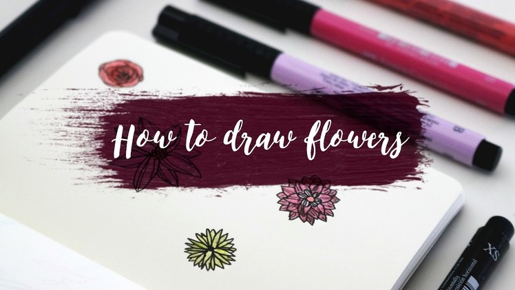 How to draw flowers - botanical illustration (art beginner) | Rayowag