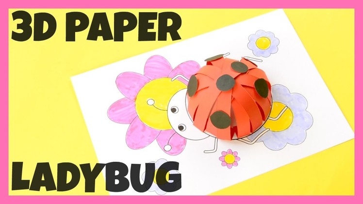 How to Make 3D Paper Ladybug - paper craft idea