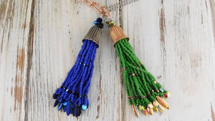 How To Make a Beaded Fringe Tassel Necklace
