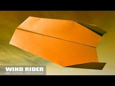 How to make a BOOMERANG paper Airplane for Kids - Rider