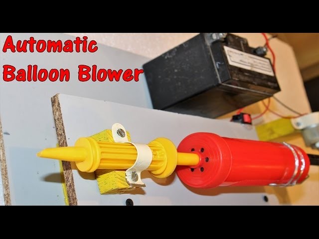 How to make a Electric Balloon Blower.Automatic blower