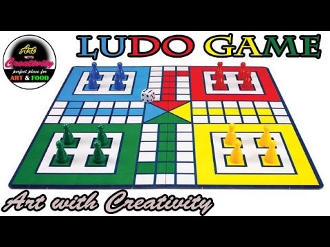 How to make a LUDO GAME at home | DIY | GAME | Art with Creativity 166
