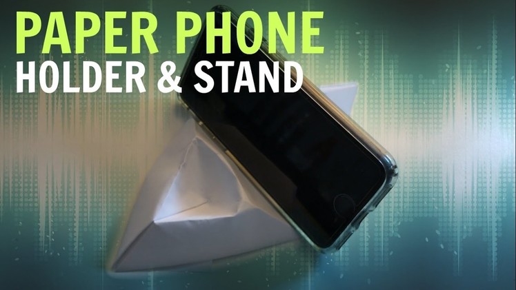 How To Make a PAPER PHONE HOLDER.STAND!