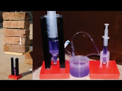 How to Make a Powerful Hydraulic Jack using Syringe