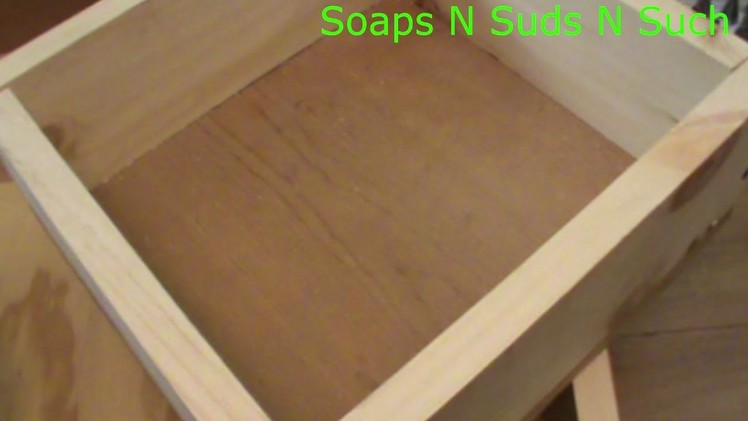 How to make a soap mold, Making a soap mold, Making a slab mold