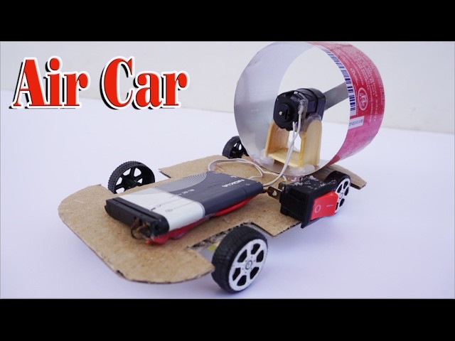How To Make An Electric Air Car DIY - Toy Car Run By DC Motor