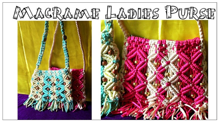 How to make Beautiful Macrame Purse for ladies| Easy to make & Easy to use| New design #2|