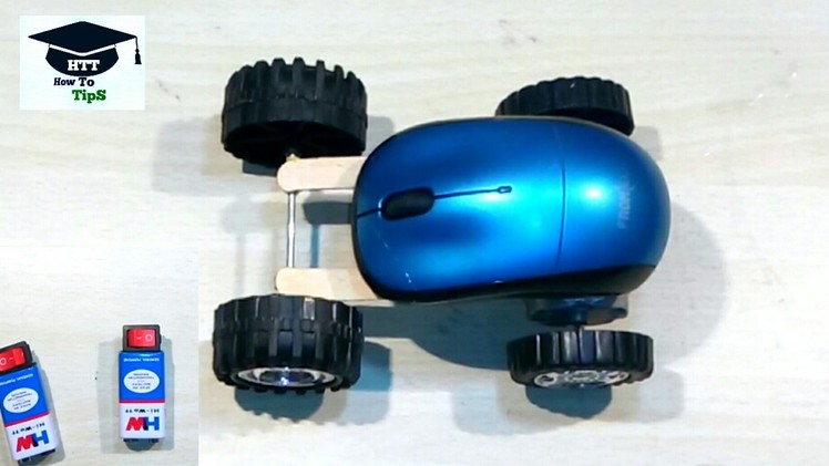 How to make car with MOUSE - crazy car at home. easy and very simple
