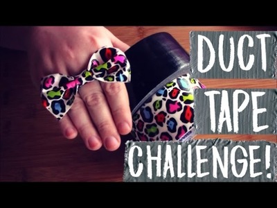 HOW TO MAKE DUCT TAPE BOW RING | DUCT TAPE CHALLENGE!