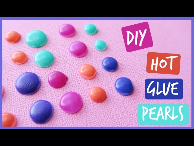 How to make Hot Glue Dots | DIY Enamel Dots | Hot Glue Hacks | Ali Coultas