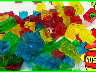 HOW TO MAKE LEGO GUMMY CANDY! DIY homemade jelly gummies for Kids & Learn Colors for Children