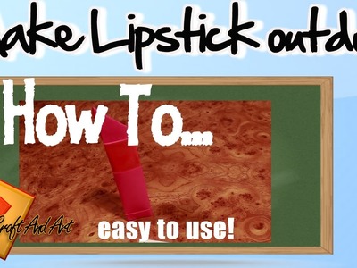 How to make Lipstick outdoor. Origami