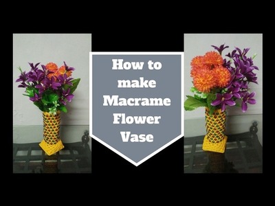 How to make Macrame Flower Vase Design 2| Step by step | easy making