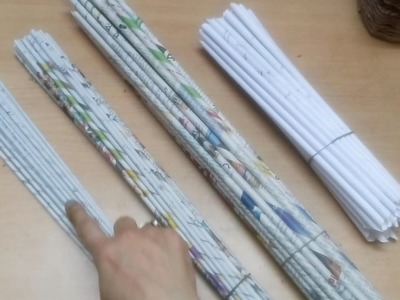 How To Make Newspaper Tubes & Get White Color Tube