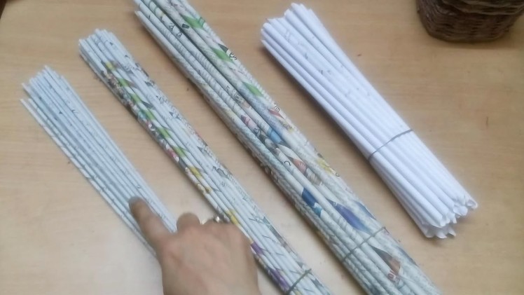 How To Make Newspaper Tubes & Get White Color Tube
