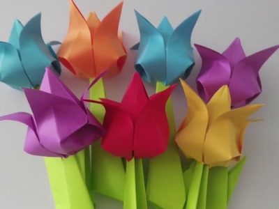 HOW TO MAKE PAPER TULIPS