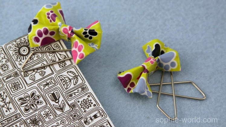 How to Make Professor Umbridge's Duct Tape Bow Bookmark | Sophie's World