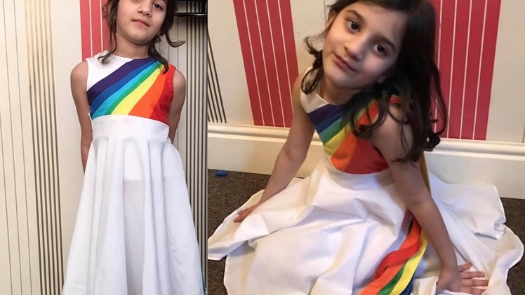 How to Make Rainbow Dash Dress. DIY. My Little Pony. XO